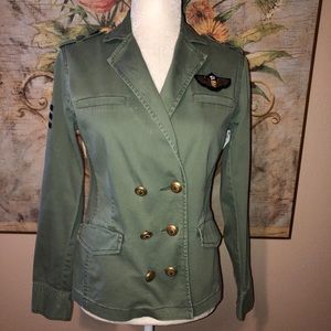 Sz XS Cabi Vintage 326 Green Sargent Military Patch Jacket
